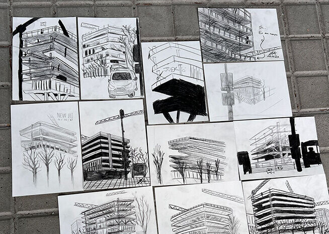 Exposició d'esbossos arquitectònics Exposició d'esbossos arquitectònics