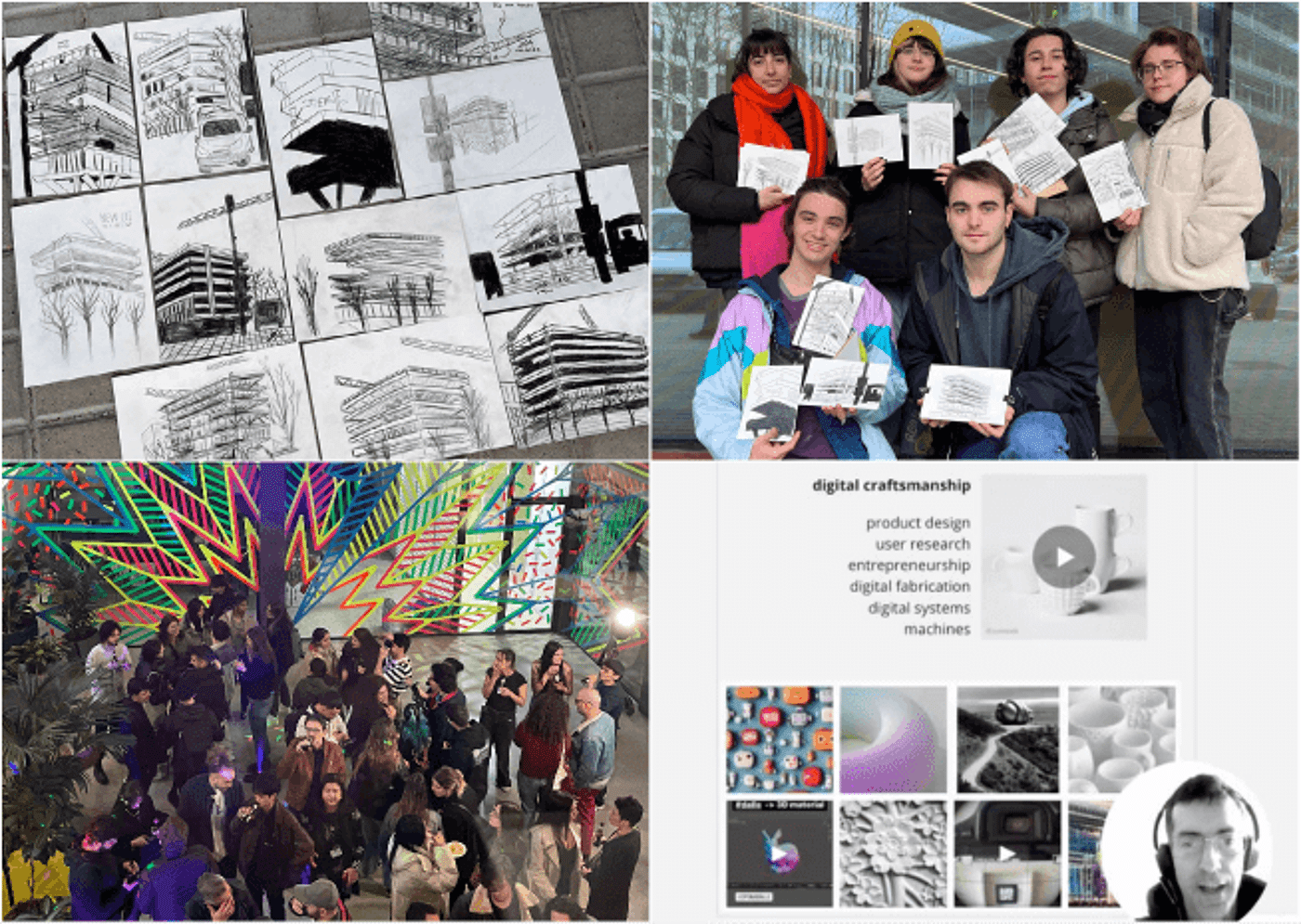 Collage d'Esdeveniments i Exposicions Creatives