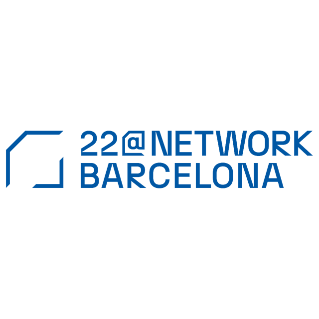 The image features a logo for "22@NETWORK BARCELONA" in blue, with a stylized square outline on the left. The text is stacked, with "22@NETWORK" above "BARCELONA", creating a modern and corporate design.