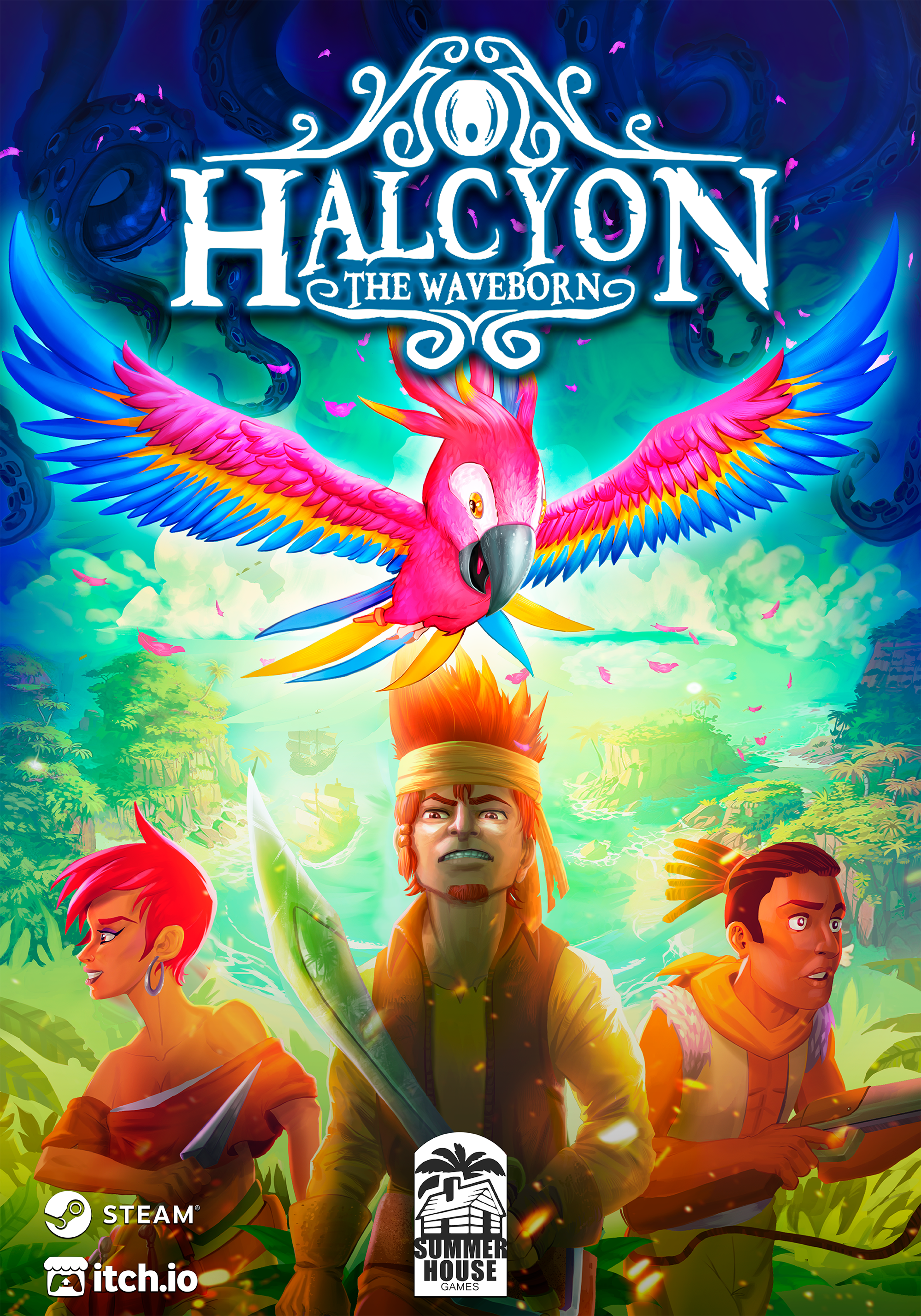 Halcyon el Nacido de las Olas - Póster del Juego