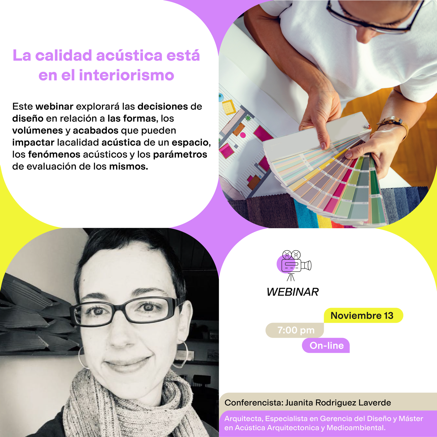 Webinar sobre la calidad acústica en el interiorismo