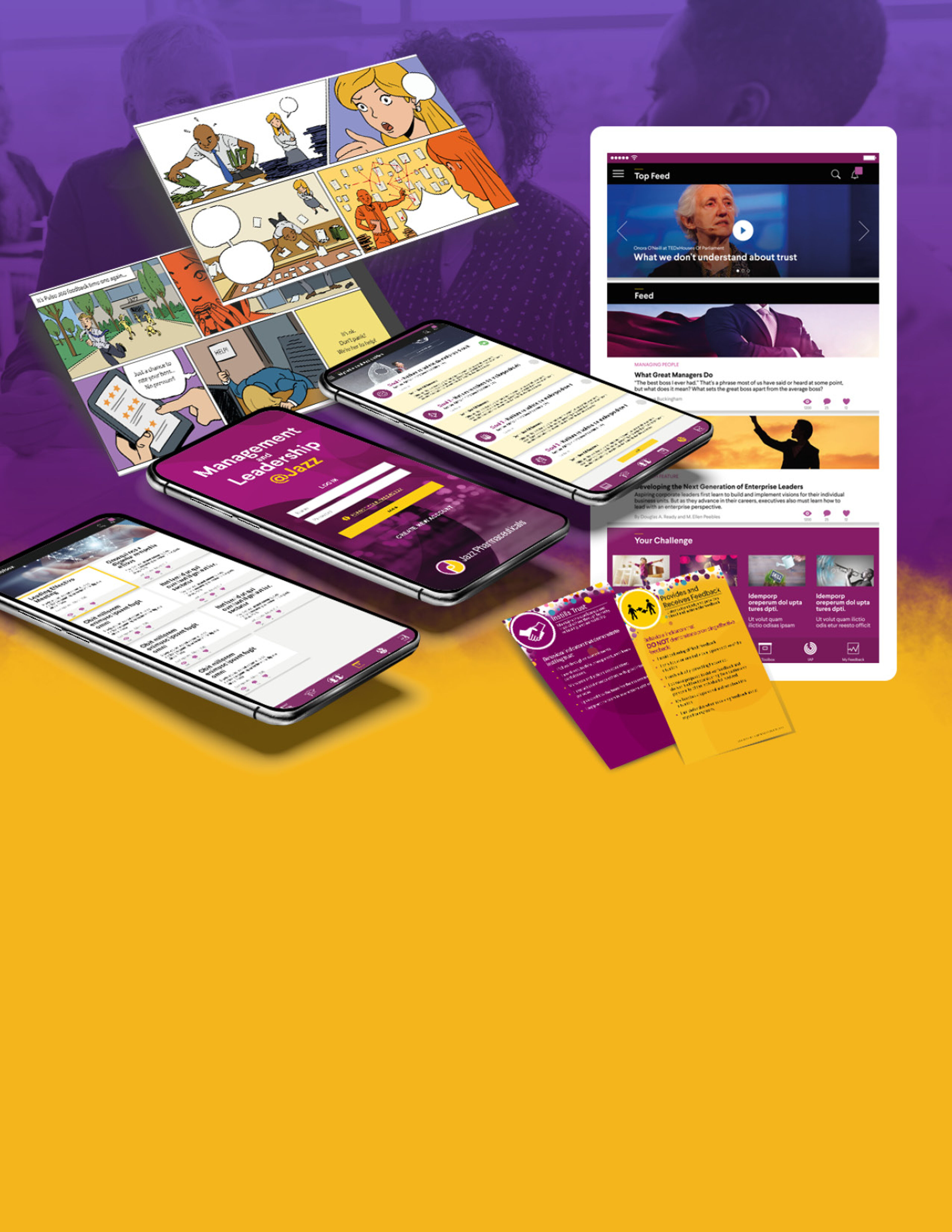 A collage showcasing diverse digital learning tools, including mobile apps and web platforms.