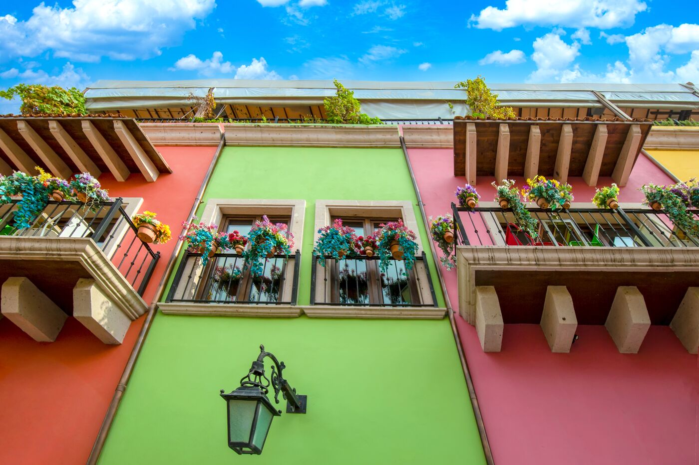 Colorful historic houses in Barrio