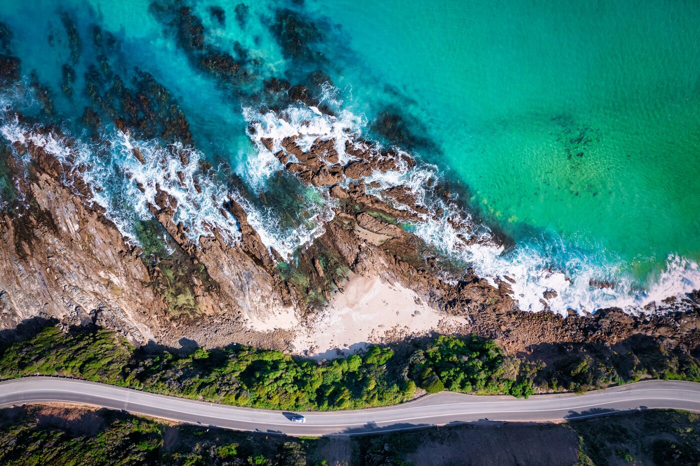 Road section of the Great Ocean Road