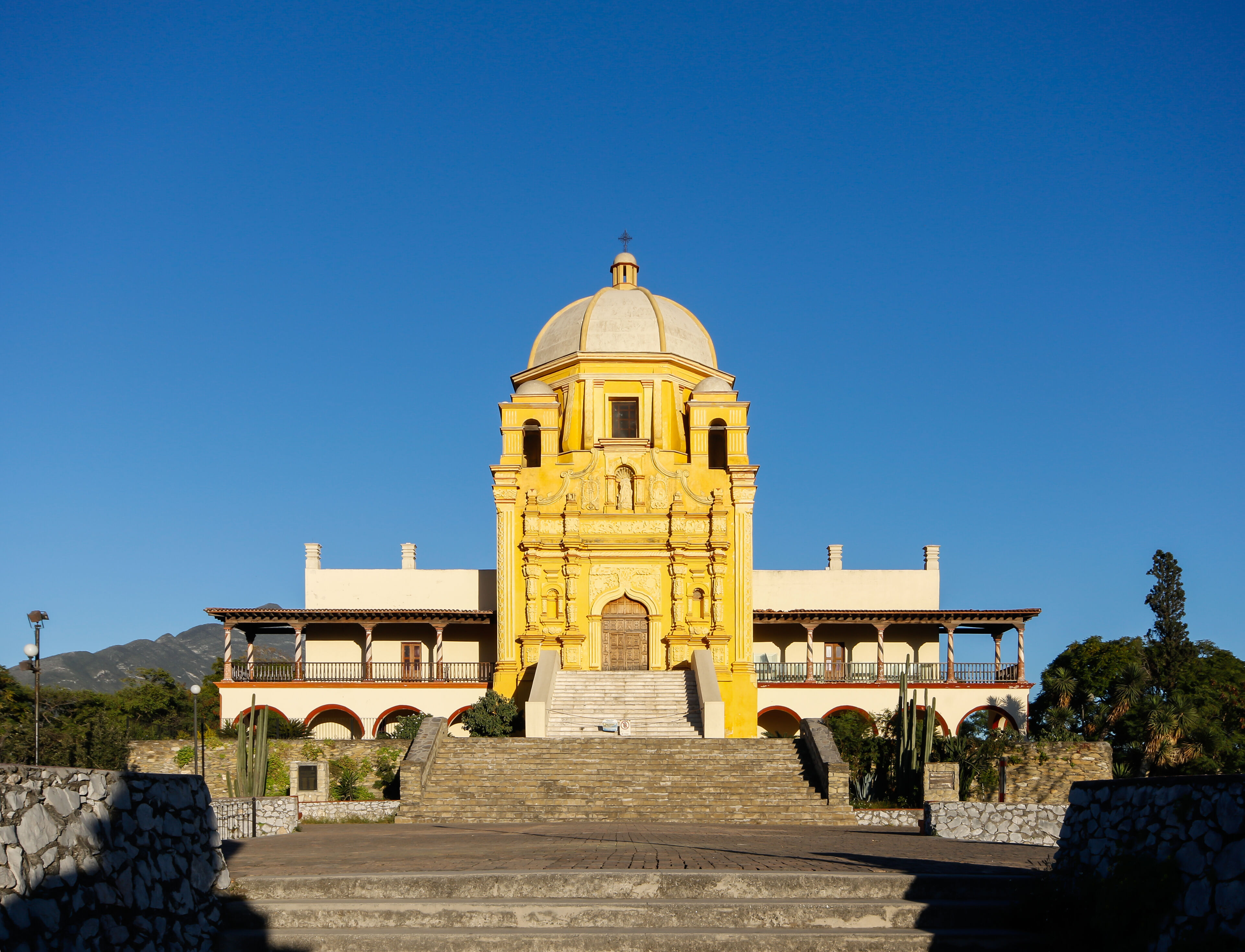 Beautyful view of the Palacio del Obispado or Bishop's Palac in Monterrey was built between 1787 and 1788.