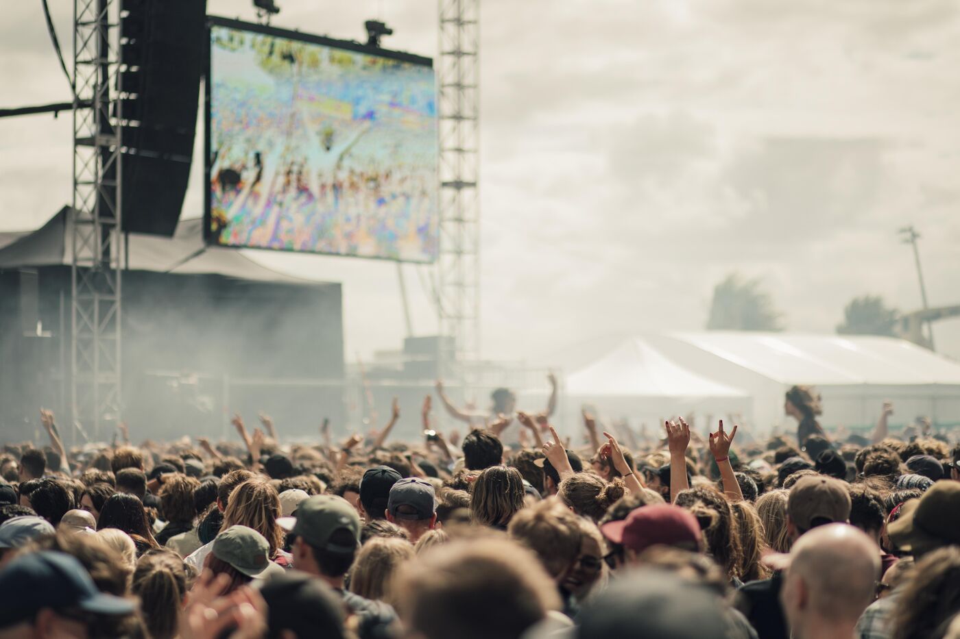 Music Festival Crowd  