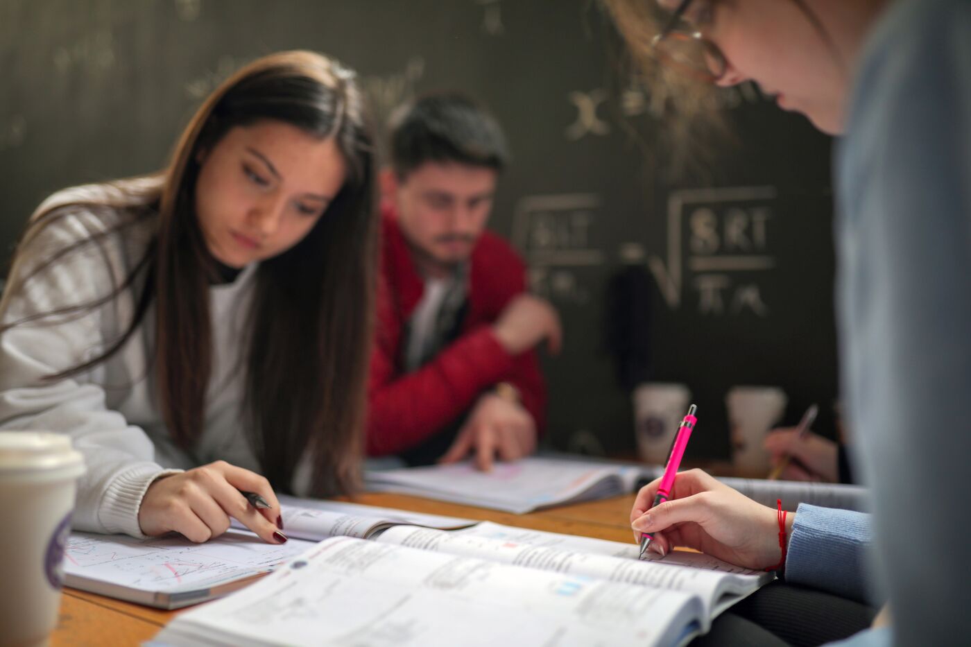 Learning Objectives, A Group of Students Studying, Education, Brainstorming