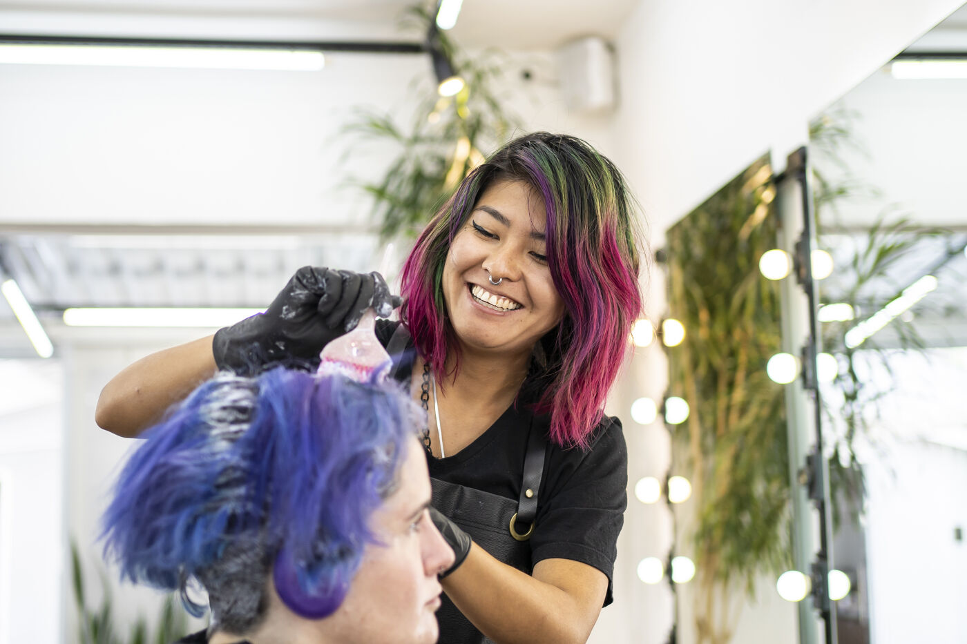 Hair Colorist at Work