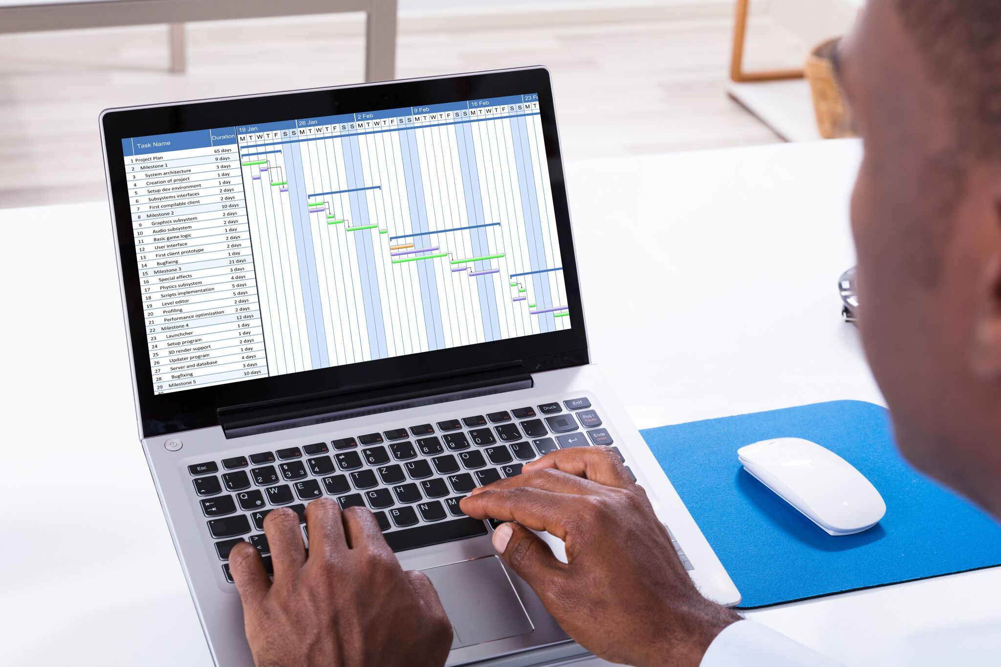 Professional Analyzing Project Timeline