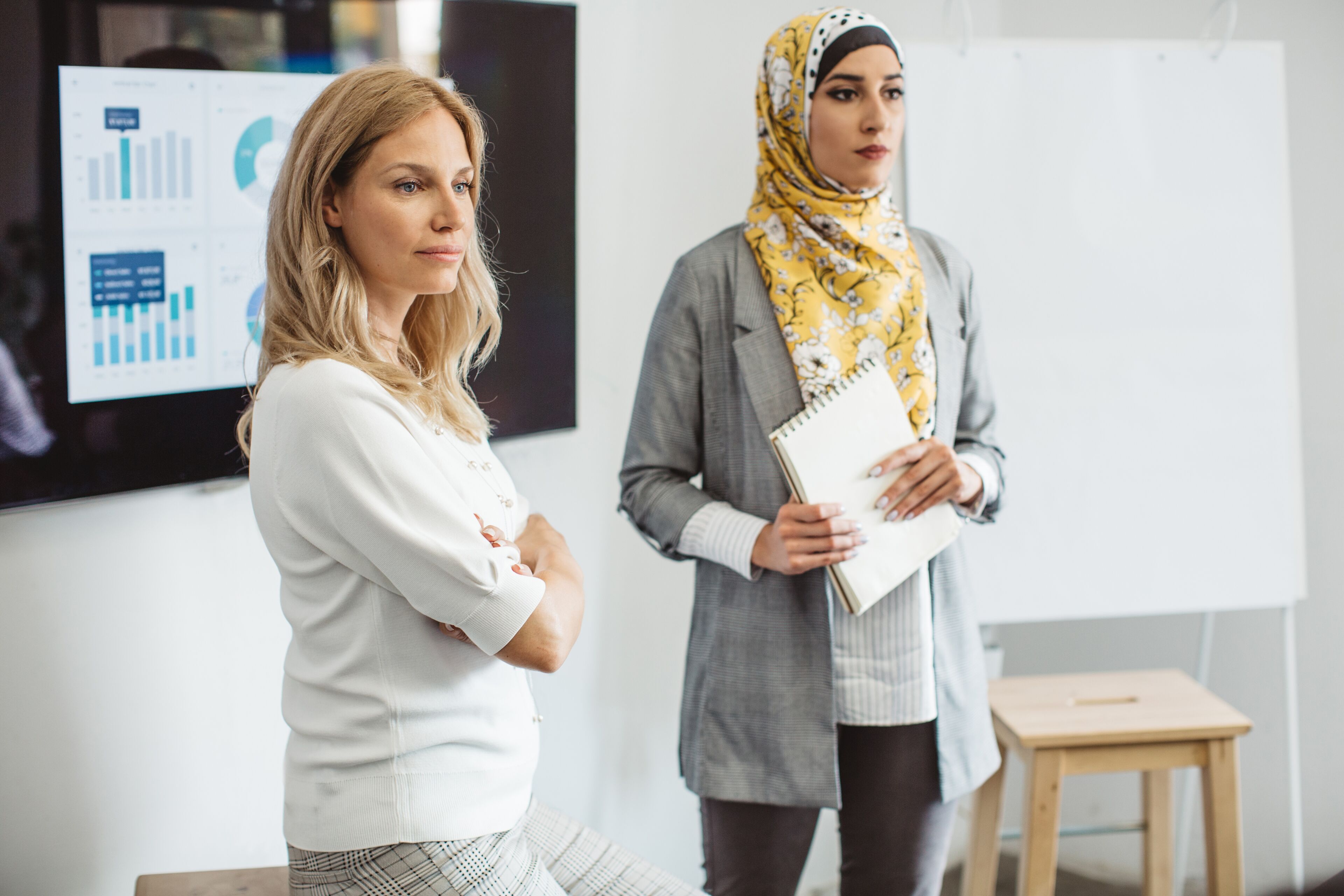 Équipe de présentation d'entreprise