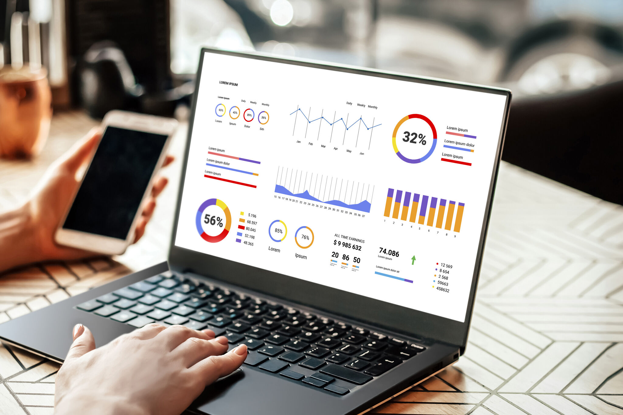 Analyse de données sur ordinateur portable