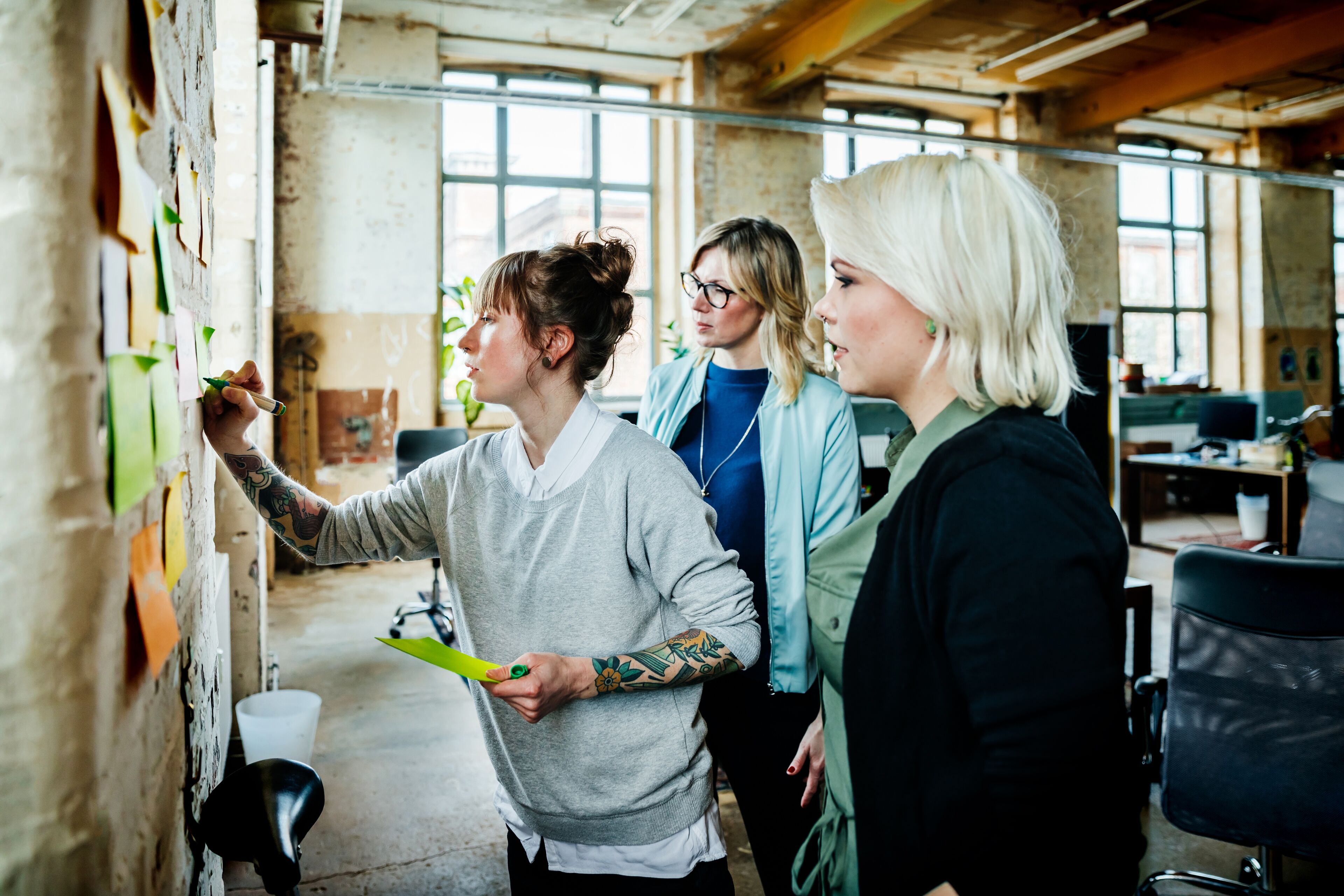 Team Collaboration in a Creative Workspace