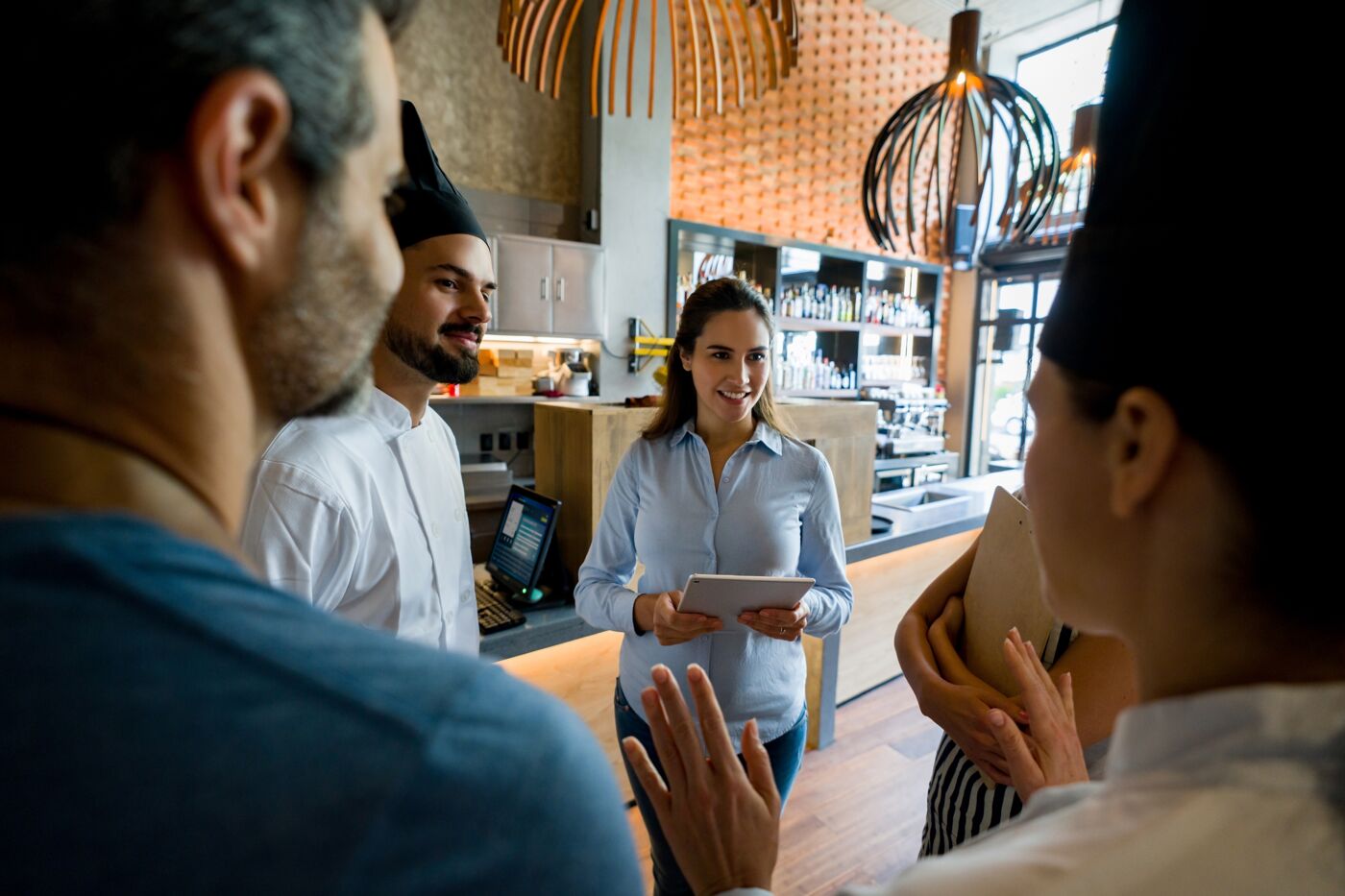 Reunión del Equipo del Restaurante