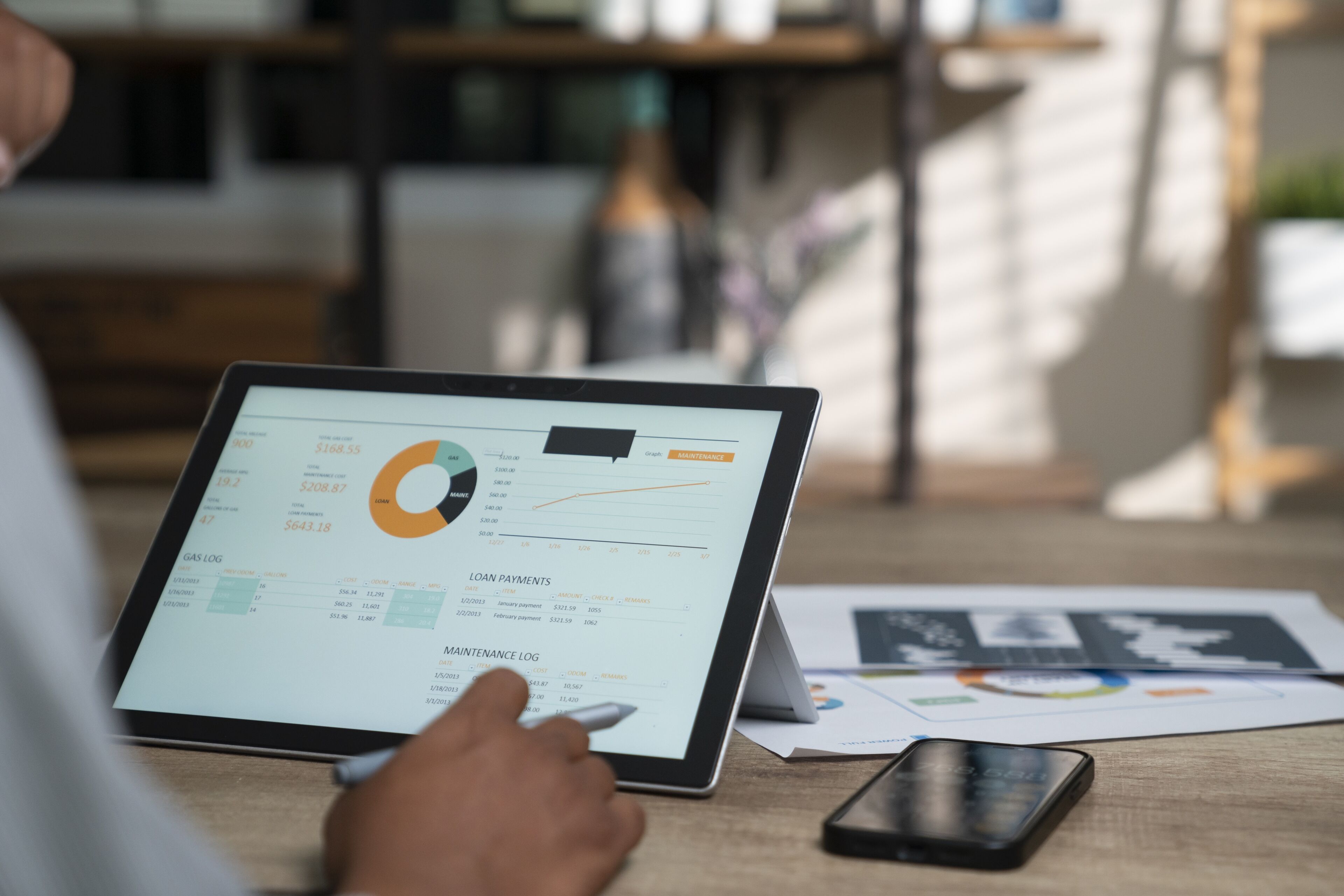 Analyzing Financial Data on a Tablet