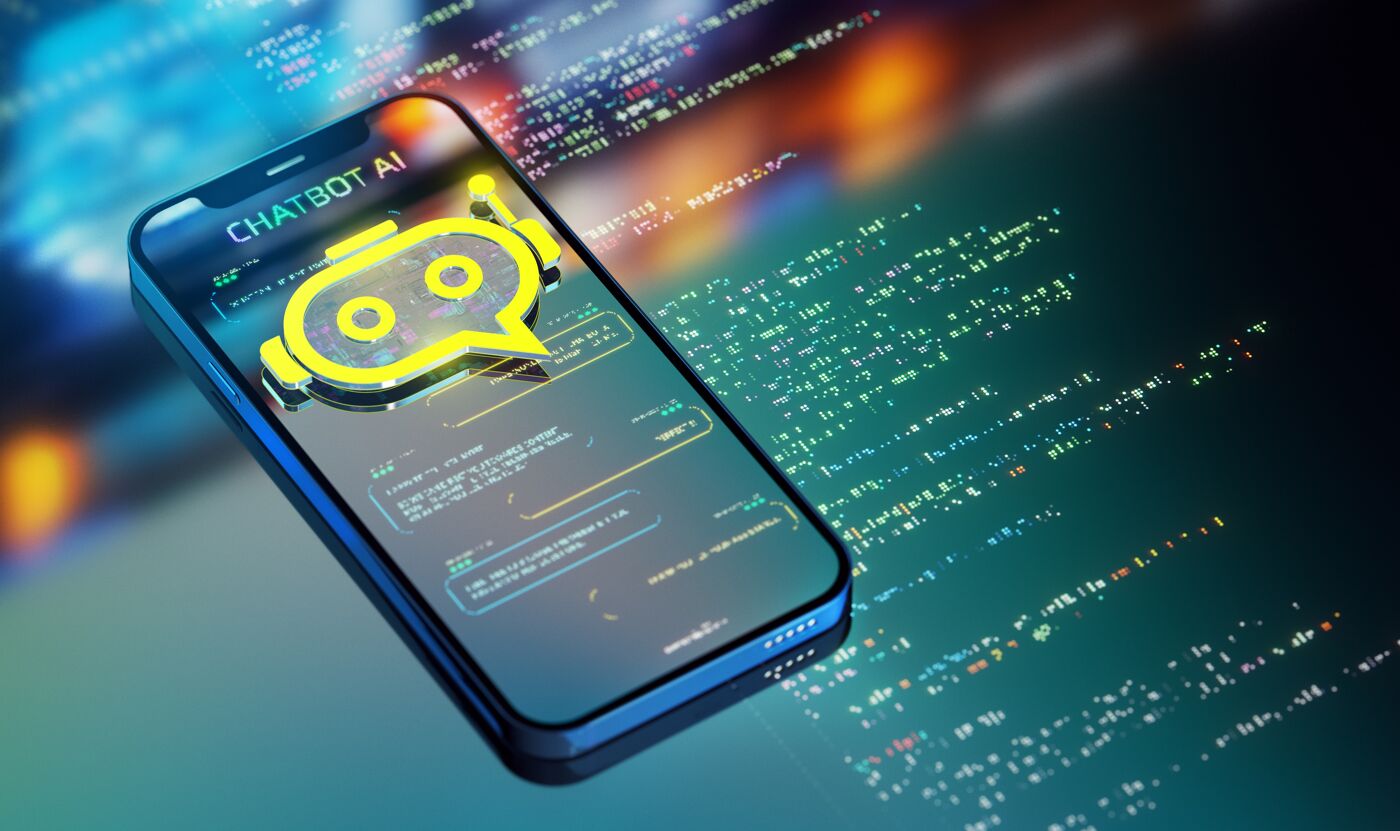 AI Chatbot Interface on Smartphone