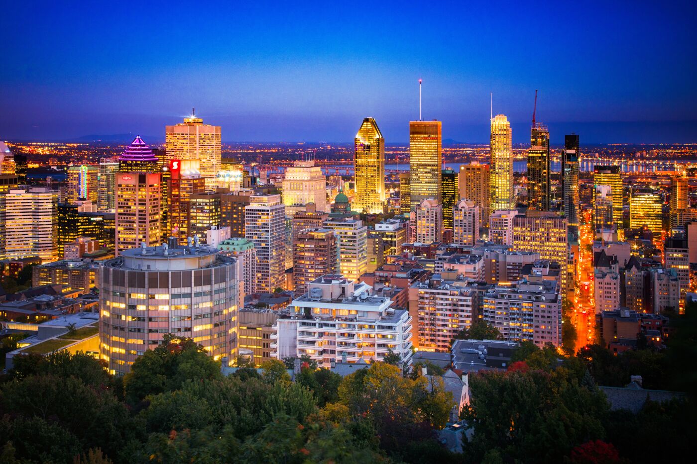 Vibrant Urban Twilight