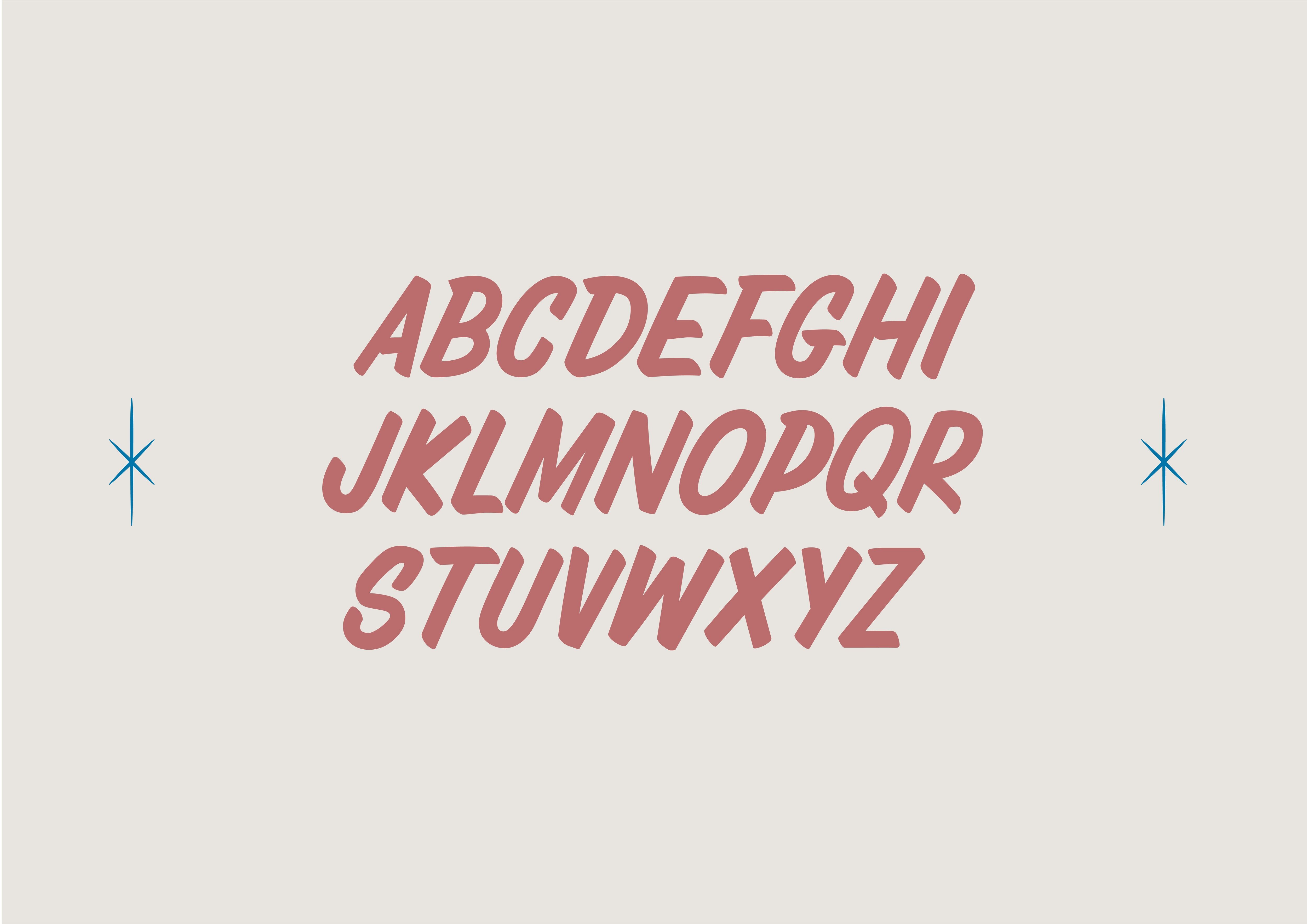 Pink Alphabet Design