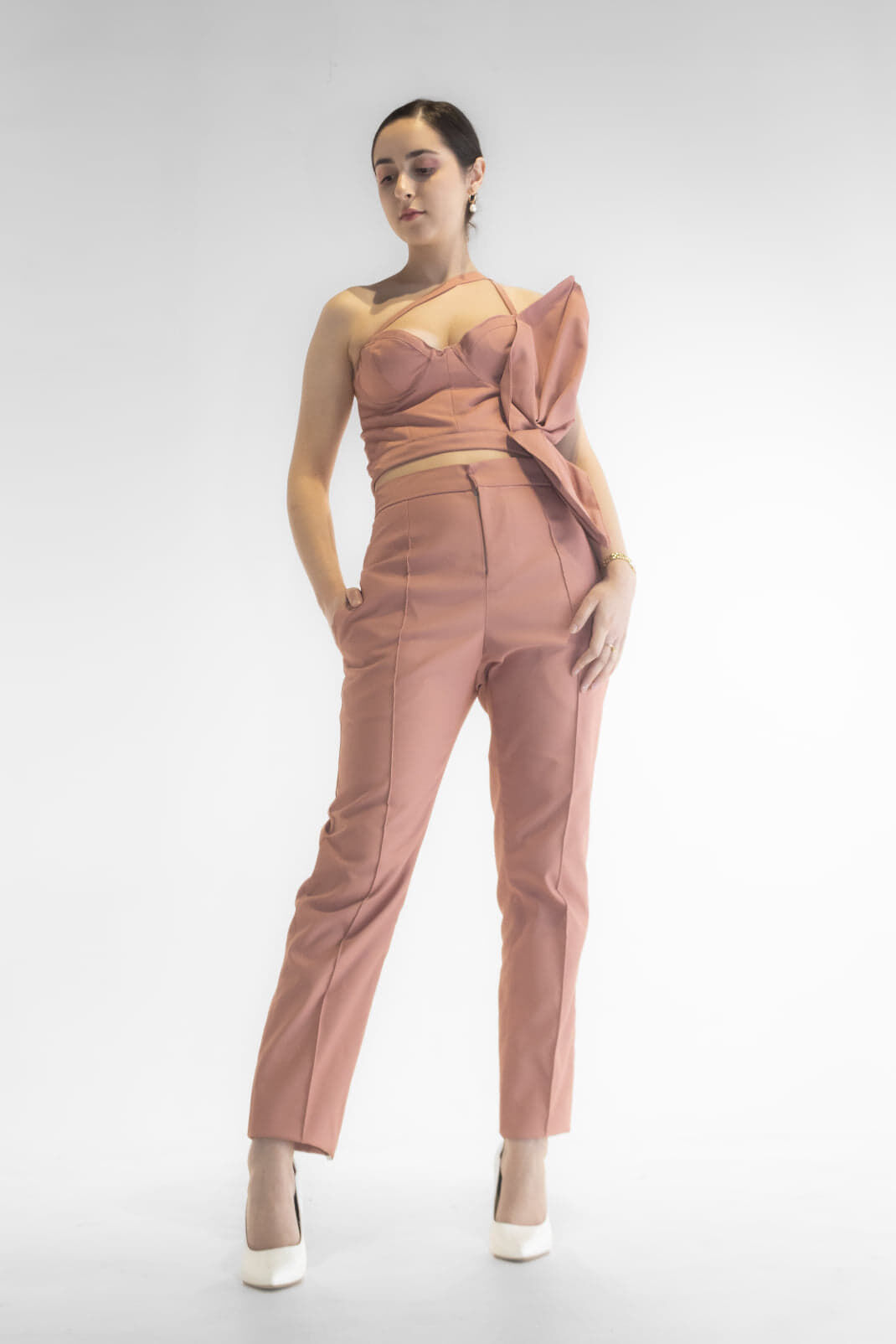 Elegant Peach Jumpsuit