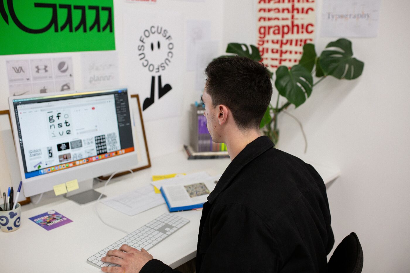 Graphic Designer at Work