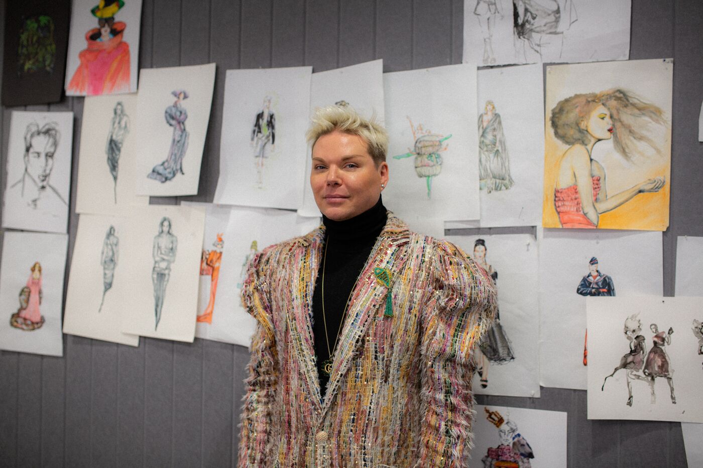 Fashion Designer in Studio