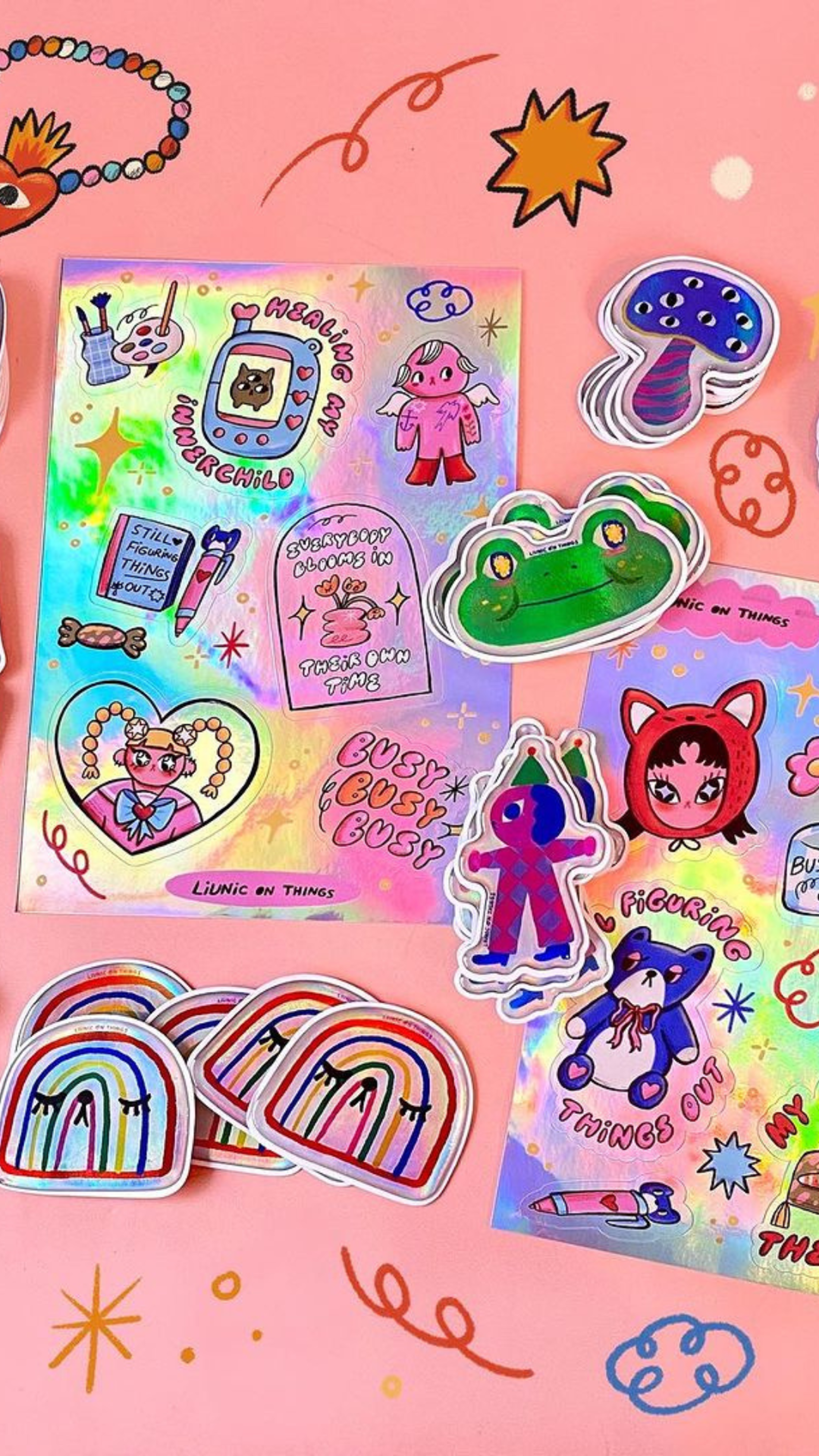 Colorful Sticker Collection