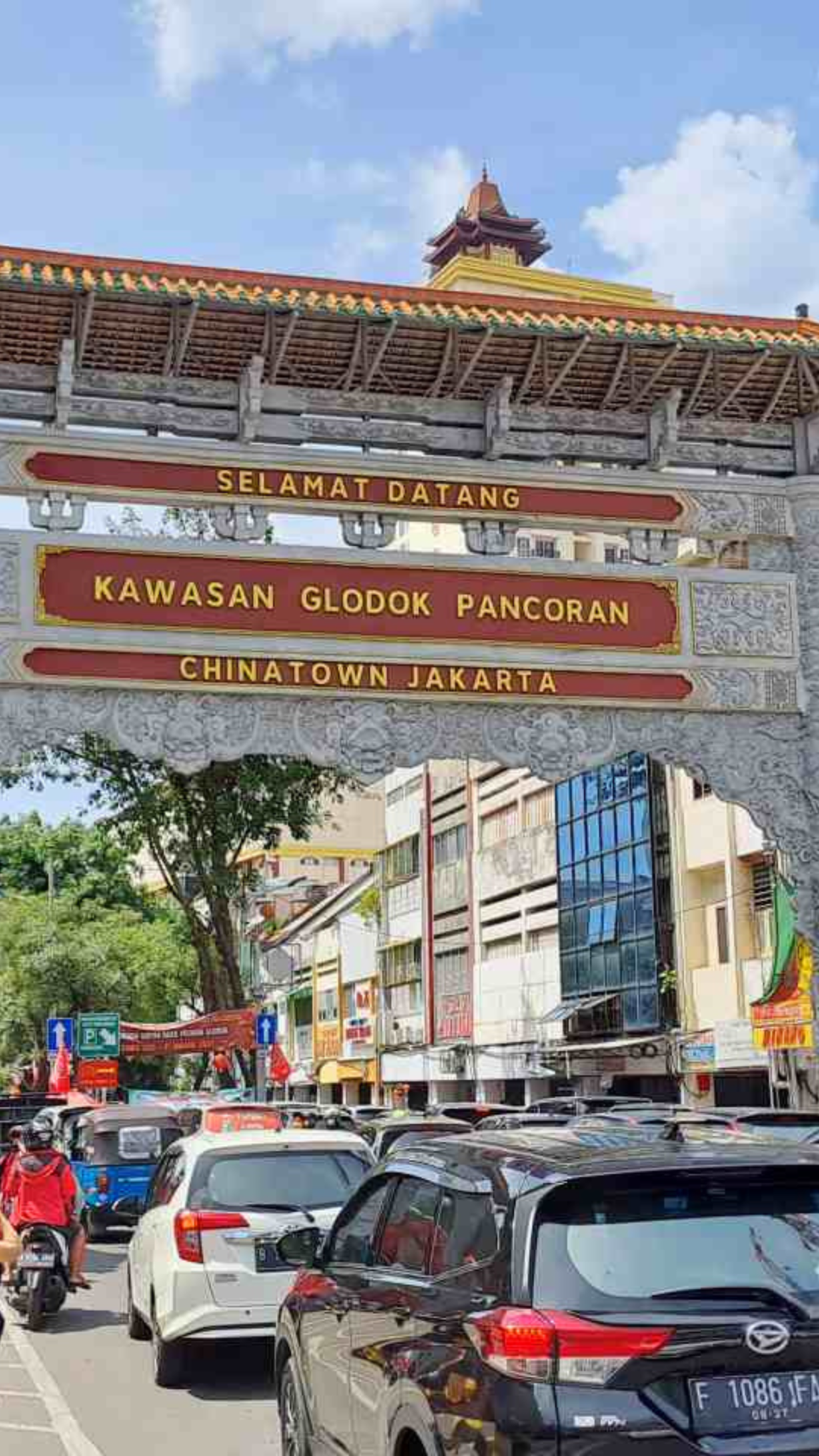 Puerta de bienvenida a Glodok, el Barrio Chino de Yakarta