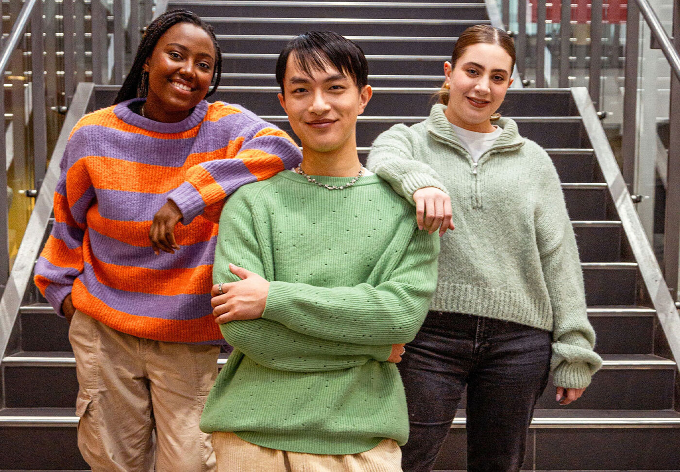 Group of Friends in Casual Sweaters