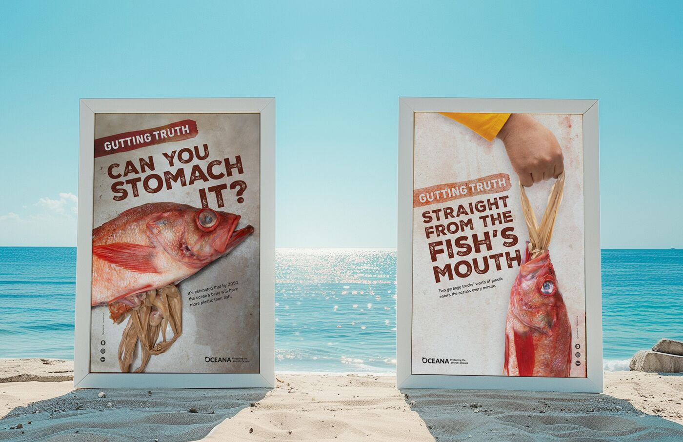 Environmental Campaign Highlighting Ocean Plastic Pollution