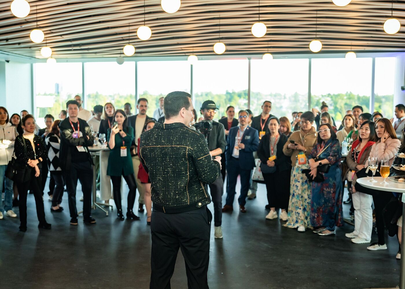 Guest Speaker Addressing Audience at Professional Gathering