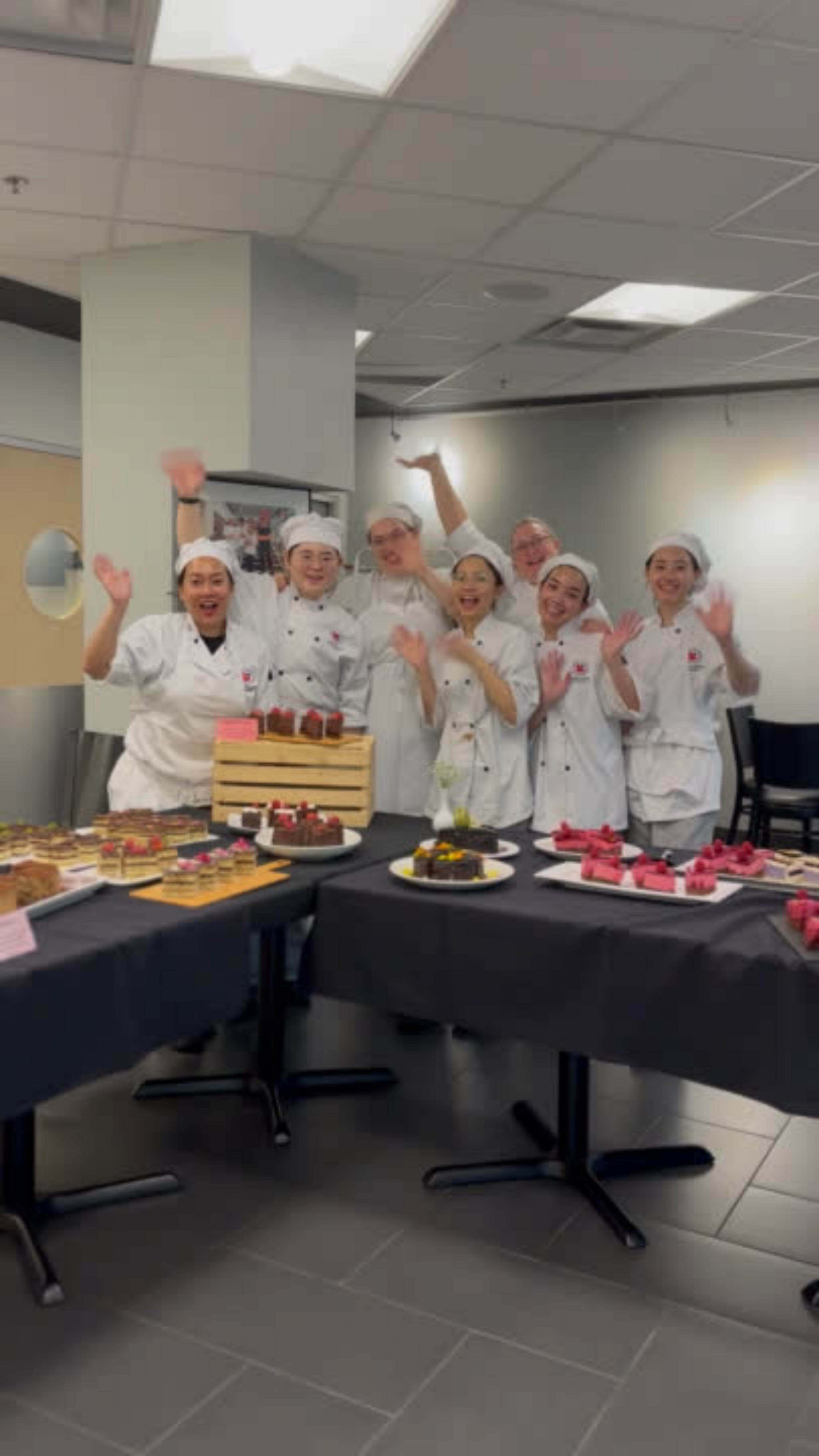 Joyful Culinary Team Celebrating